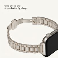 Selencia Slim Steel Link Band Apple Watch | 38/40/41/42 mm - Starlight