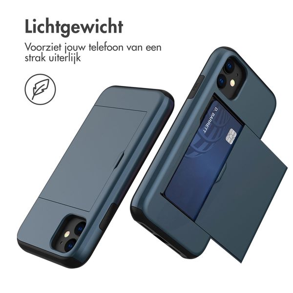 imoshion Backcover met pasjeshouder Apple iPhone 11 - Donkerblauw