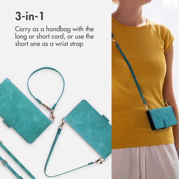 imoshion Bookcase with Strap Apple iPhone SE (2022 / 2020) / 8 / 7 - Turquoise