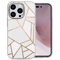 imoshion Design hoesje iPhone 14 Pro - Grafisch Koper / Wit