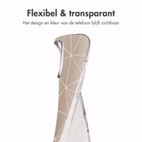 imoshion Design hoesje Apple iPhone 16 Pro - Graphic Lines Beige