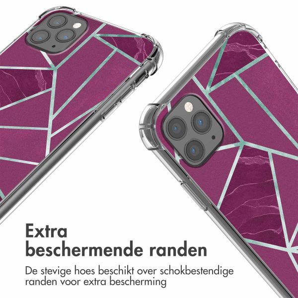 imoshion Design hoesje met koord Apple iPhone 11 Pro Max - Bordeaux Graphic