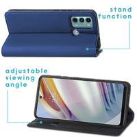 imoshion Slim Folio Bookcase Motorola Moto G60 - Donkerblauw