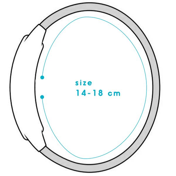 imoshion Siliconen bandje Oppo Watch 46 mm - Zwart
