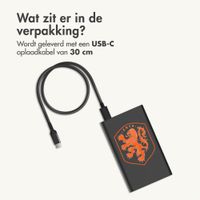 imoshion Ultra Series Aluminium Powerbank 20.000 mAh - Quick Charge en Power Delivery - Oranje Leeuw - Zwart