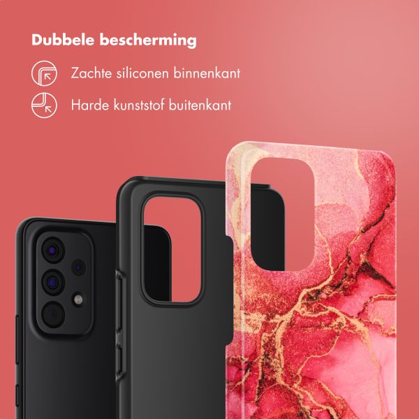 Selencia Vivid Backcover Samsung Galaxy A53 - Rosy Marble