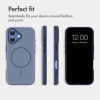 imoshion Colour Back Cover with Thin MagSafe Ring Apple iPhone 16 - Dark Blue