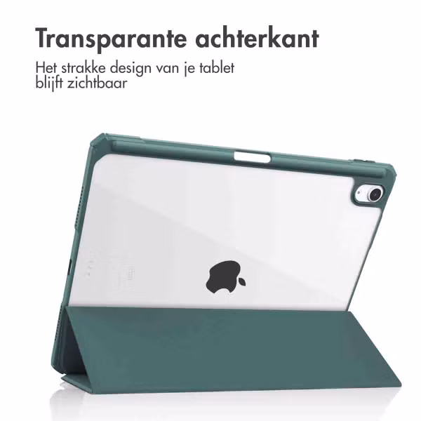 imoshion Trifold Hardcase Bookcase Apple iPad Air 11 inch (2025) M3 / (2024) M2 / Air 5 (2022) / Air 4 (2020) - Groen