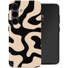 Selencia Vivid Backcover met MagSafe Samsung Galaxy S24 - Art Wave Black