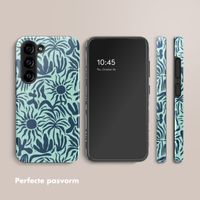 Selencia Vivid Backcover Samsung Galaxy S23 - Tropical Vibes Light Blue
