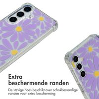 imoshion Design hoesje met koord Samsung Galaxy A15 (5G) - Tropical Violet Flowers Connect