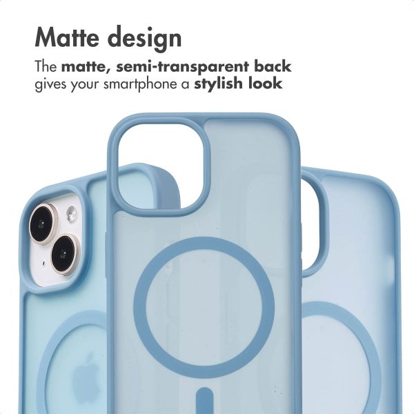 imoshion Colour Guard Back Cover with MagSafe Apple iPhone 15 - Light blue