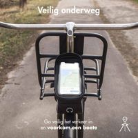 imoshion Telefoonhouder fiets - Met pouch - Universeel - Fietsframe - Zwart