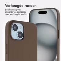 Accezz MagSafe Leather Backcover Apple iPhone 15 - Coffee Brown