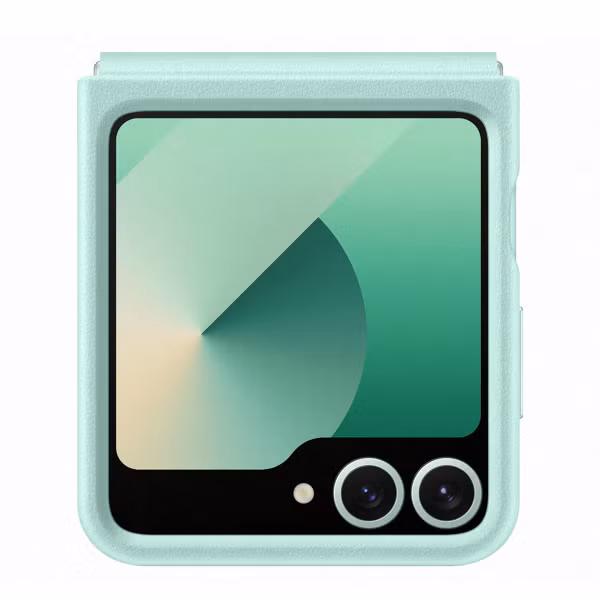 Samsung Originele KindSuit Vegan Leather Case Samsung Galaxy Z Flip 6 / Flip 7 FE - Mint