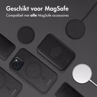 Accezz Rugged Frosted MagSafe Backcover Apple iPhone 15 - Zwart