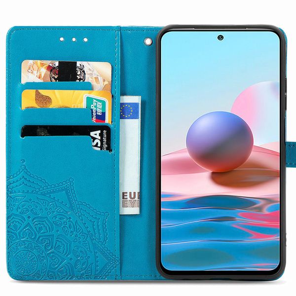 imoshion Mandala Bookcase Xiaomi Redmi Note 10 (4G) / Note 10S - Turquoise