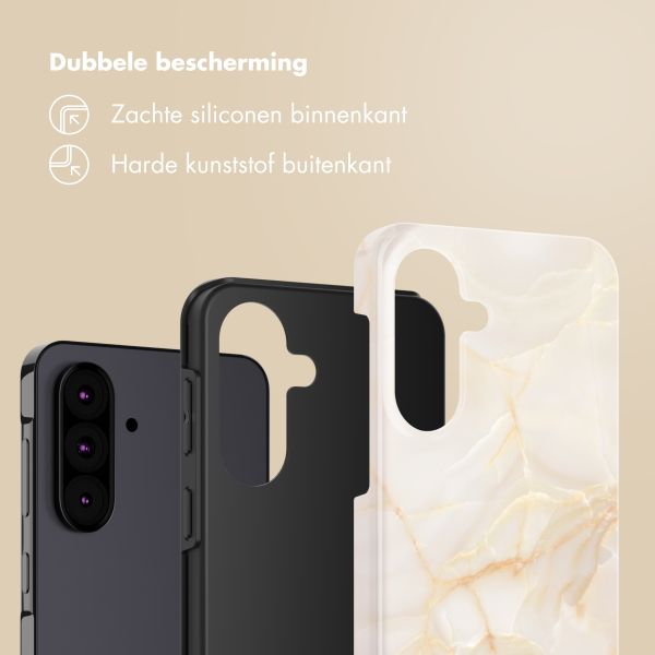 Selencia Vivid Backcover Samsung Galaxy A37 (5G) - Golden Beige Marble