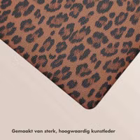 Selencia Sabi Laptop Cover Panterprint Apple MacBook Pro 14 inch (2021 / 2023 M3 chip / 2024 M4 chip / 2025 M5 chip) - Mocha Brown