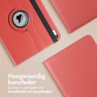 imoshion 360° draaibare Bookcase Apple iPad 11 (2025) 11 inch A16 / iPad 10 (2022) 10.9 inch - Donkerrood