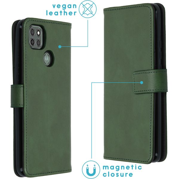 imoshion Luxe Bookcase Motorola Moto G9 Power - Groen