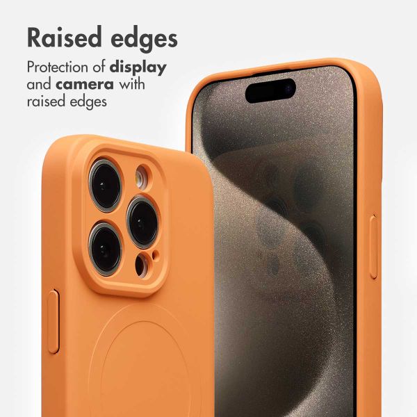imoshion Colour Back Cover with MagSafe Apple iPhone 15 Pro - Orange