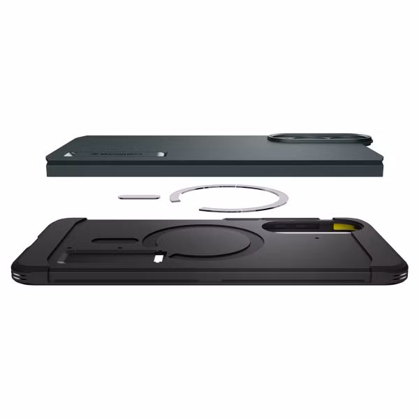 Spigen Tough Armor Backcover MagSafe Samsung Galaxy S25 Edge - Abyss Green