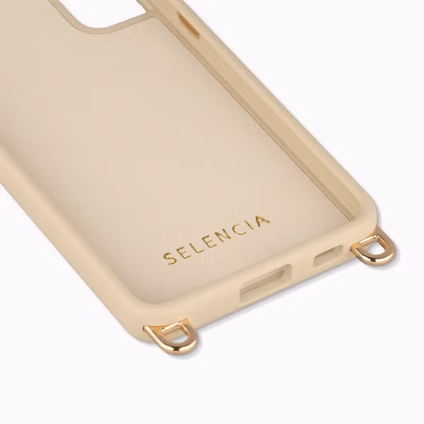 Selencia Rivièra MagSafe Backcover met afneembare haakjes Samsung Galaxy S23 - Milky Latte