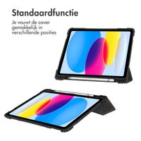 Accezz Rugged Trifold Bookcase Apple iPad 11 (2025) 11 inch A16 / iPad 10 (2022) 10.9 inch - Zwart