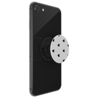 PopSockets iMoshion PopGrip - Black Hearts - White