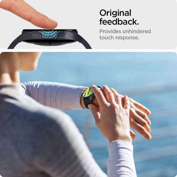 Spigen EZ FIT Glas.tR Screenprotector met applicator Samsung Galaxy Watch 7 - 40 mm - Transparant