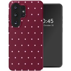 Selencia Vivid Backcover Samsung Galaxy S26 Ultra - Happy Dots Burgundy