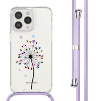 imoshion Design hoesje met koord Apple iPhone 15 Pro Max - Sandstone Dandelion