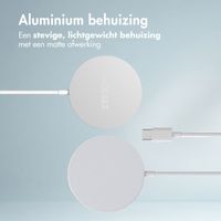 Accezz Wireless Charger USB-C - MagSafe en Qi2 Draadloze Oplader - 1 meter - Wit