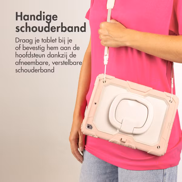 imoshion Rugged Kidsproof Backcover Apple iPad Air 11 inch (2025) M3 / (2024) M2 - Lichtroze