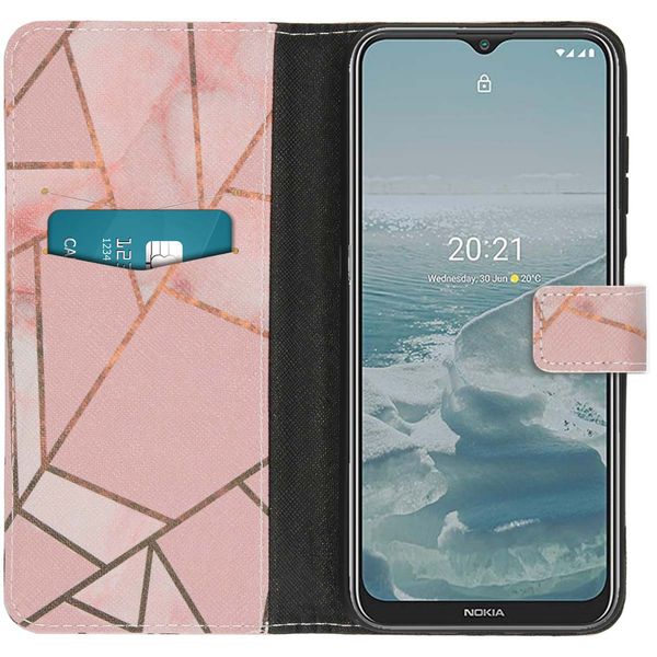 imoshion Design Softcase Bookcase Nokia G10 / G20 - Pink Graphic