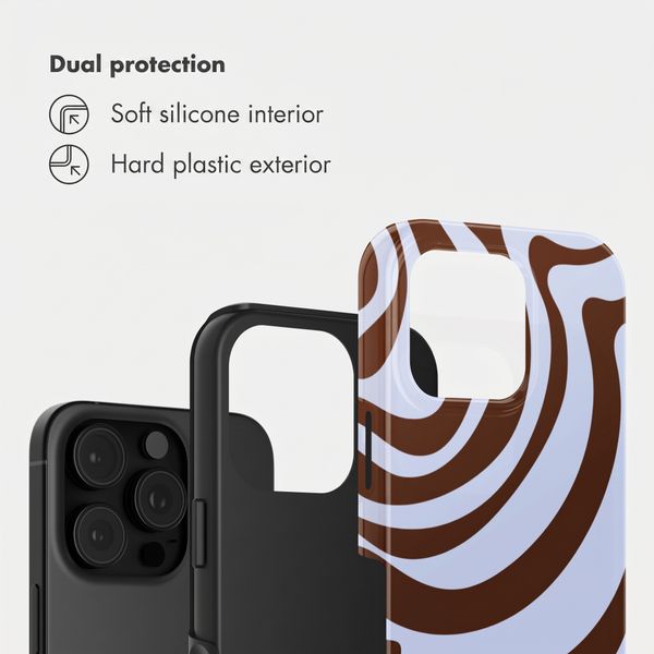 Selencia Vivid Back Cover Apple iPhone 16 Pro Max - Dream Swirl Chocolate