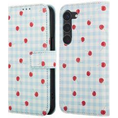 imoshion Design Bookcase Samsung Galaxy S23 - Cherry Check