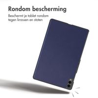 imoshion Trifold Bookcase Samsung Galaxy Tab S11 Ultra - Donkerblauw