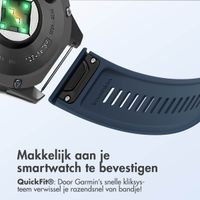 imoshion QuickFit® Stripe Siliconenbandje Garmin Watch | 26 mm aansluiting - Donkerblauw