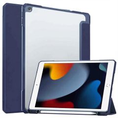 imoshion Trifold Hardcase Bookcase Apple iPad 9 (2021) 10.2 inch / iPad 8 (2020) 10.2 inch / iPad 7 (2019) 10.2 inch - Donkerblauw
