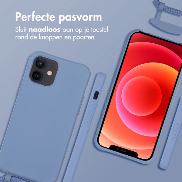 imoshion Color Backcover met afneembaar koord MagSafe Apple iPhone 12 (Pro) - Ash Blue