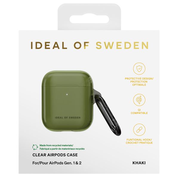 iDeal of Sweden Clear Case Apple AirPods 1 / 2 - Khaki