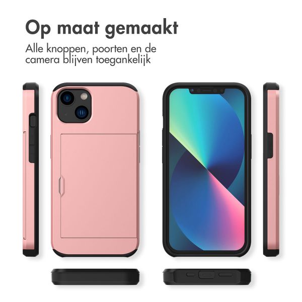 imoshion Backcover met pasjeshouder Apple iPhone 13  - Rosé Goud