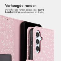 imoshion Design Bookcase Samsung Galaxy A35 - Pink Bazaar Flowers