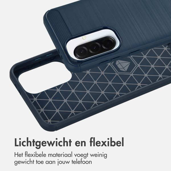 imoshion Brushed Backcover Samsung Galaxy A37 (5G) - Blauw