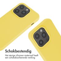 imoshion Siliconen hoesje met koord iPhone 15 Pro - Geel