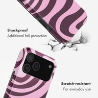 Selencia Vivid Back Cover Apple iPhone 17 Pro Max - Wavy Swirl Pink Plum