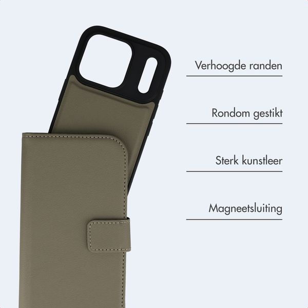 imoshion Uitneembare 2-in-1 Luxe Bookcase Apple iPhone 17 Pro - Groen
