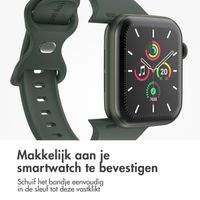 imoshion Siliconen⁺ bandje Apple Watch Series 1 t/m 9 / SE (38/40/41 mm) | Series 10 / 11 (42 mm) - Maat S/M - Olive
